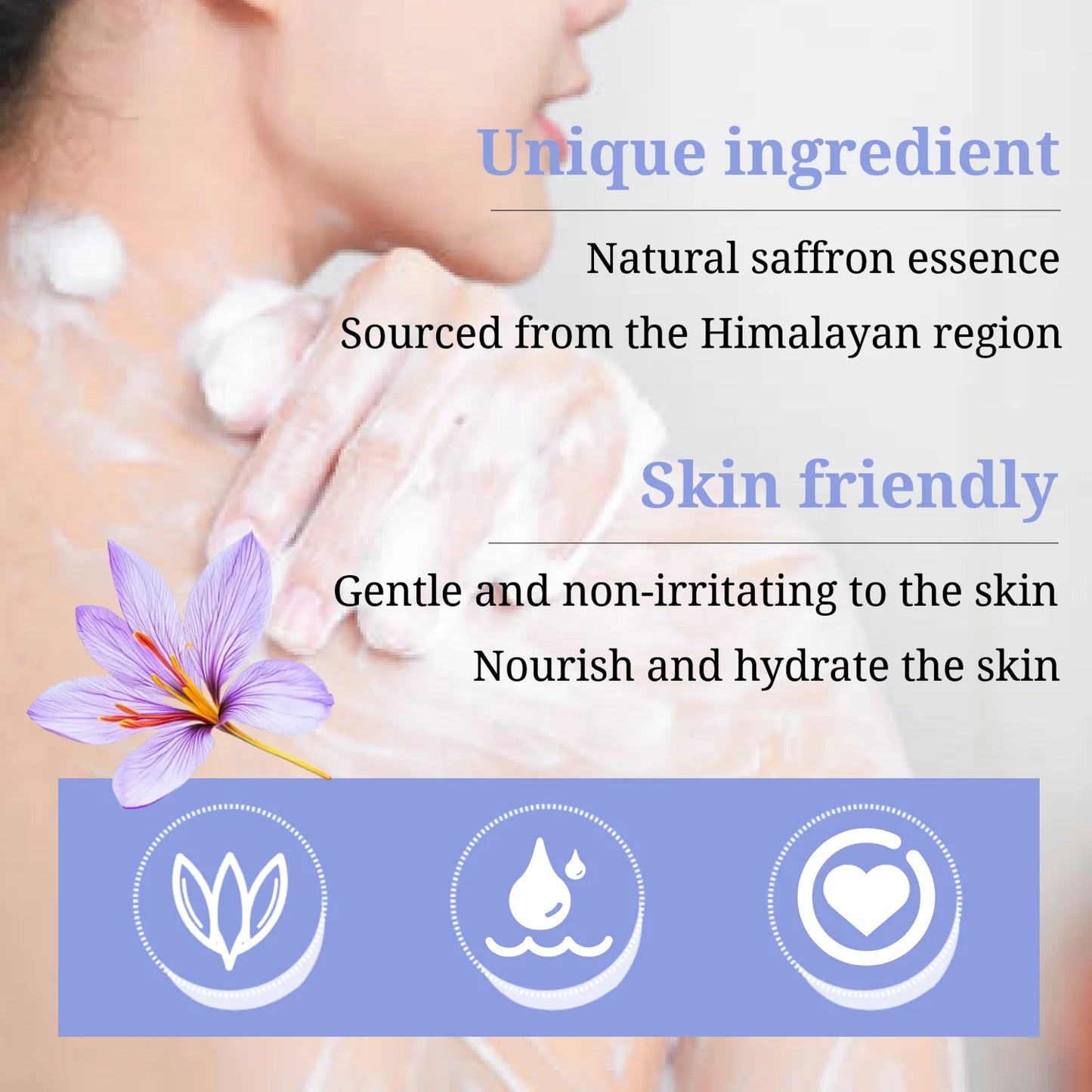 Himalaya Tibetan Bath Bomb and Saffron Soap Set for Relaxation