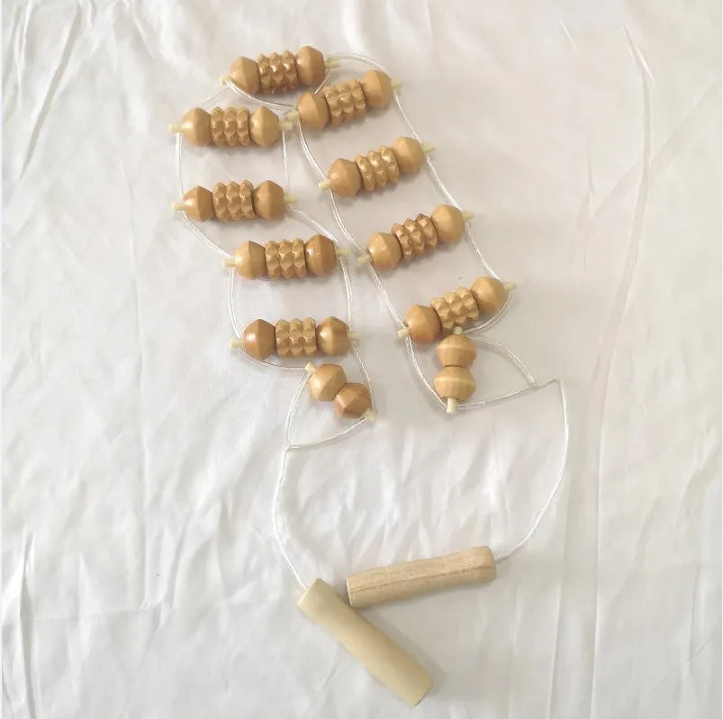 Wooden Lymphatic Drainage Massager Body Sculpturing Anti Cellulite Maderoterapia Set Colombian Wood Therapy Tools Men Women