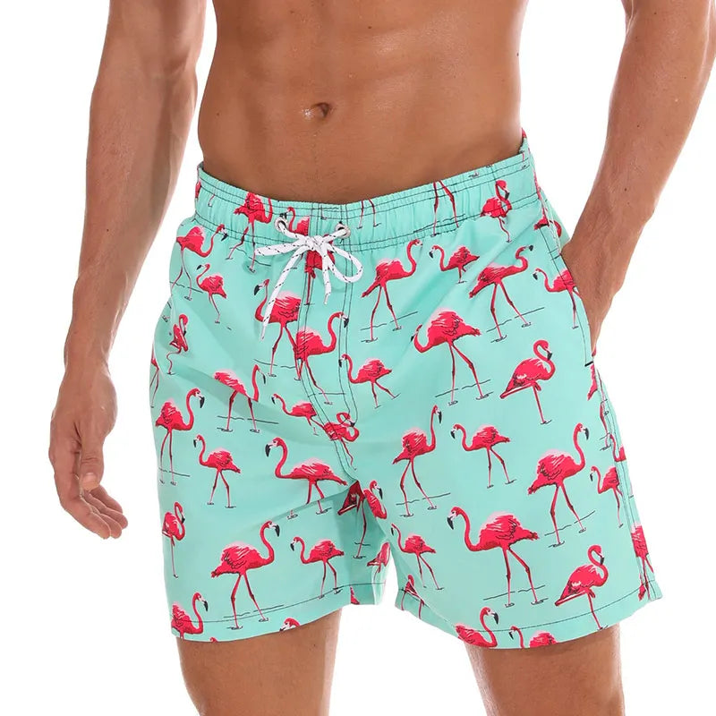 Quick Dry Summer Mens Swimwear Beach Board Shorts For Men