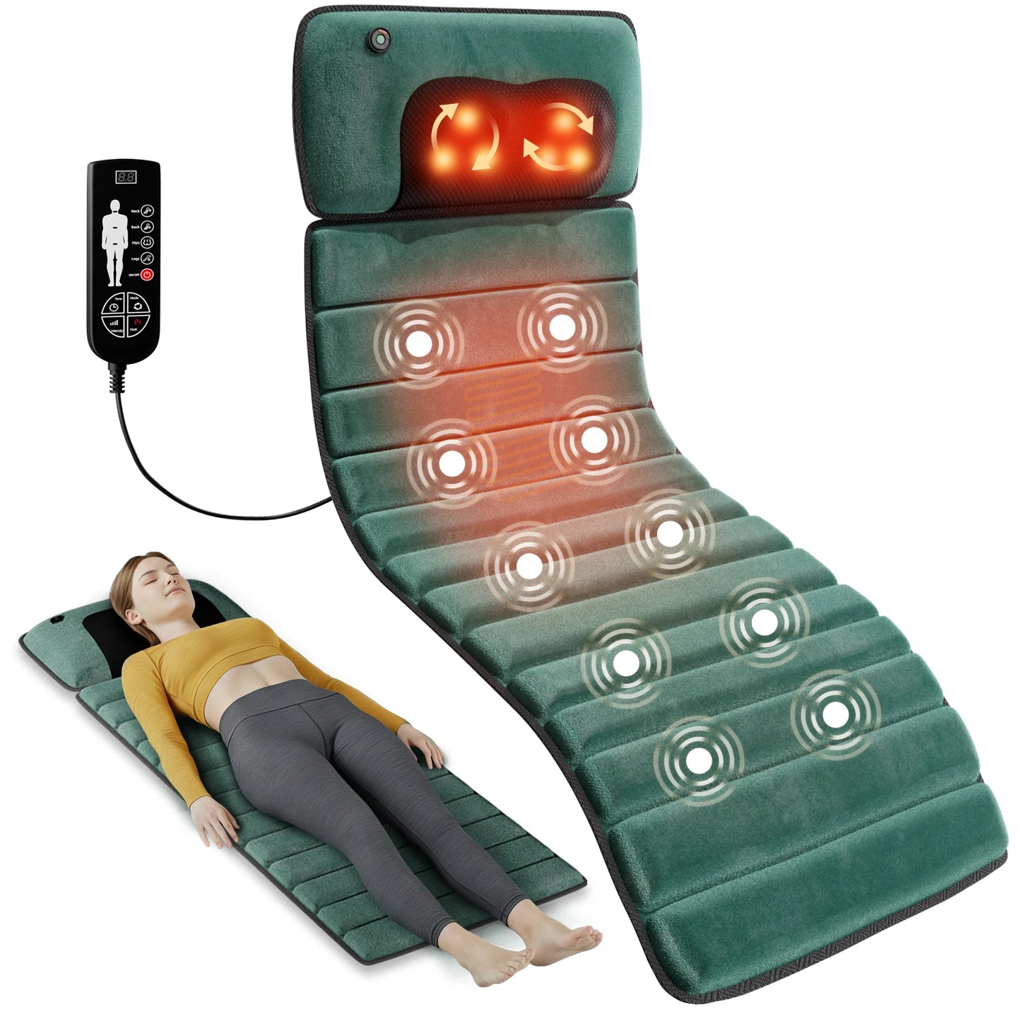 Deeper Relief Vibrating Massage Mat, Portable Muscle Relaxation Device
