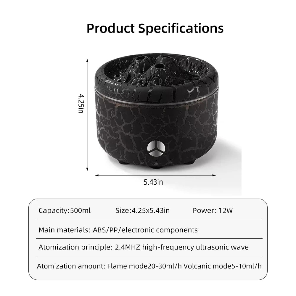 500ml Diffuser with Remote, Customizable Color Light Show, 2 Mist Modes, and Auto Shut-Off for Large Rooms