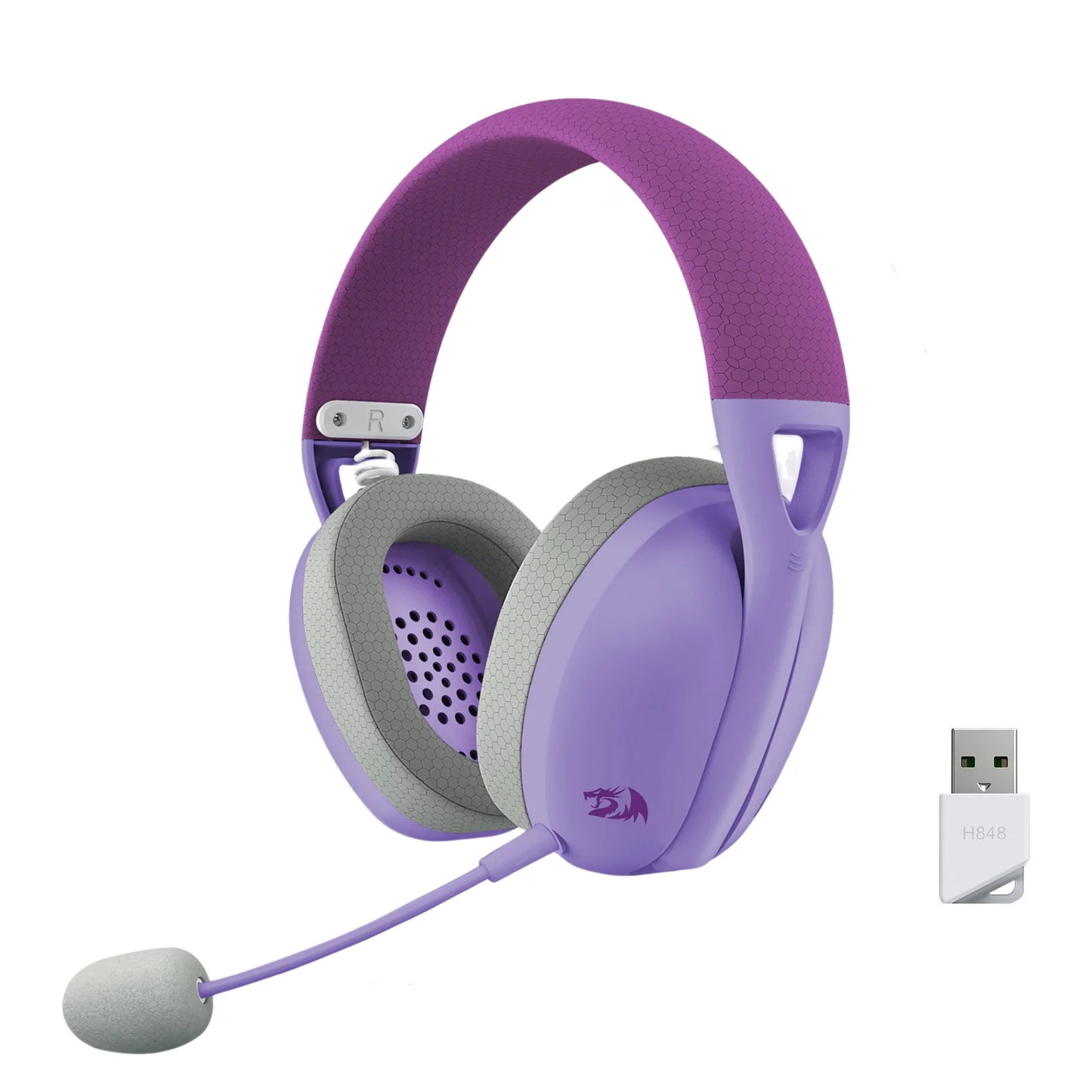 Redragon H848 Wireless Headset Detachable Microphone 7 1 Surround Sound