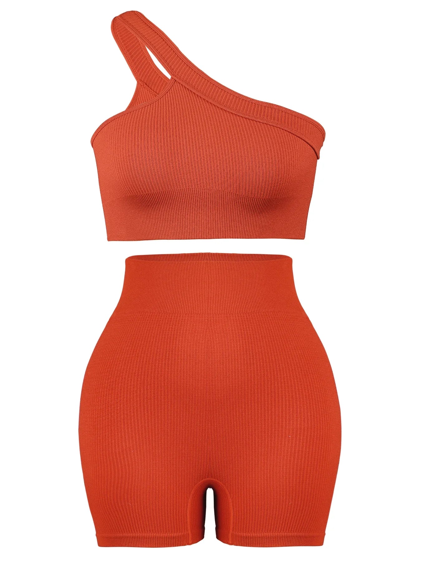 CHRLEISURE Seamless Sports Set Women Fitness Outfit Rib Yoga Suit Running Bra No Pad And Leggings