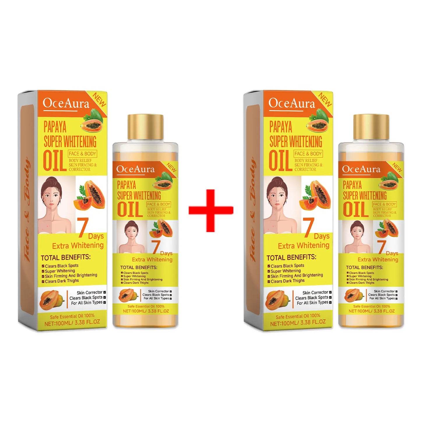 Zen Active Living Papaya Face Body Moisturizer Oil