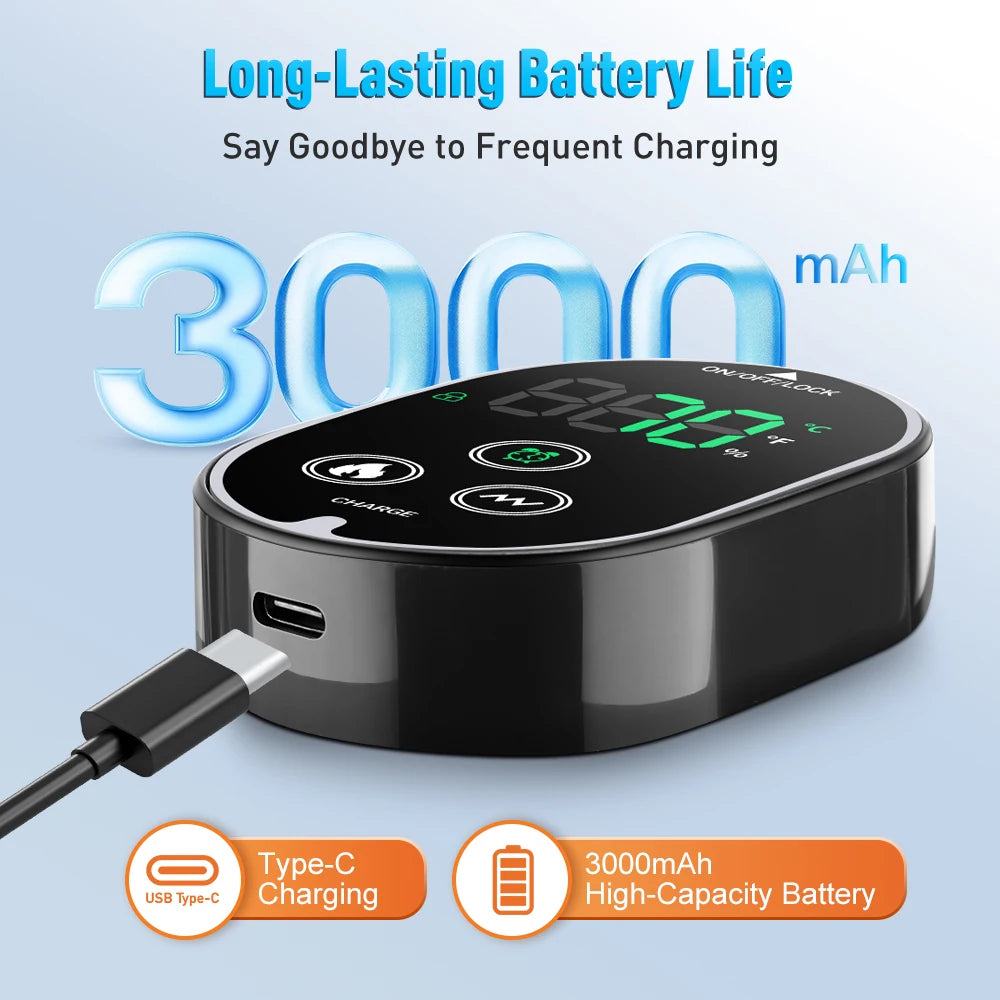 Zen Active Living Electric Ankle Massager With Heating And Vibration For Foot Pain Relief