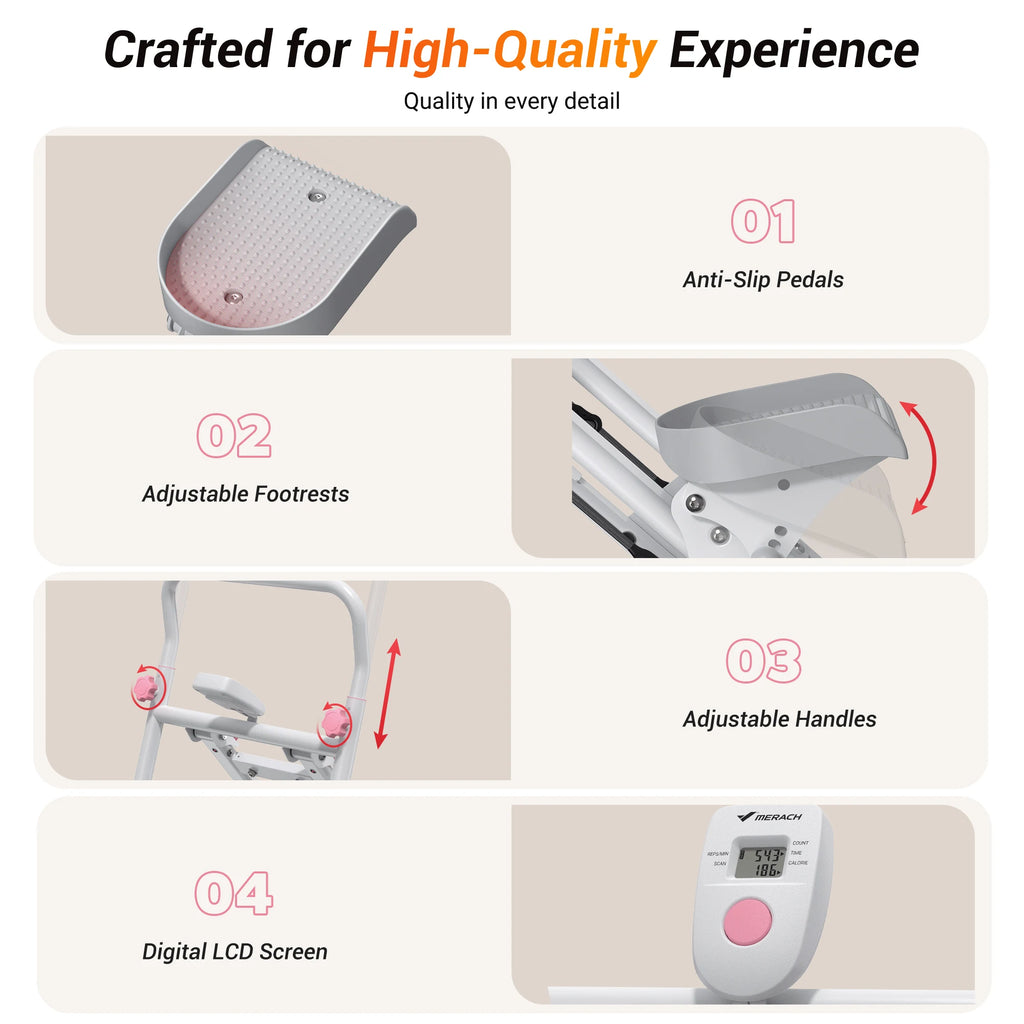 Merach Stair Stepper Home Gym Folding Cardio Machine