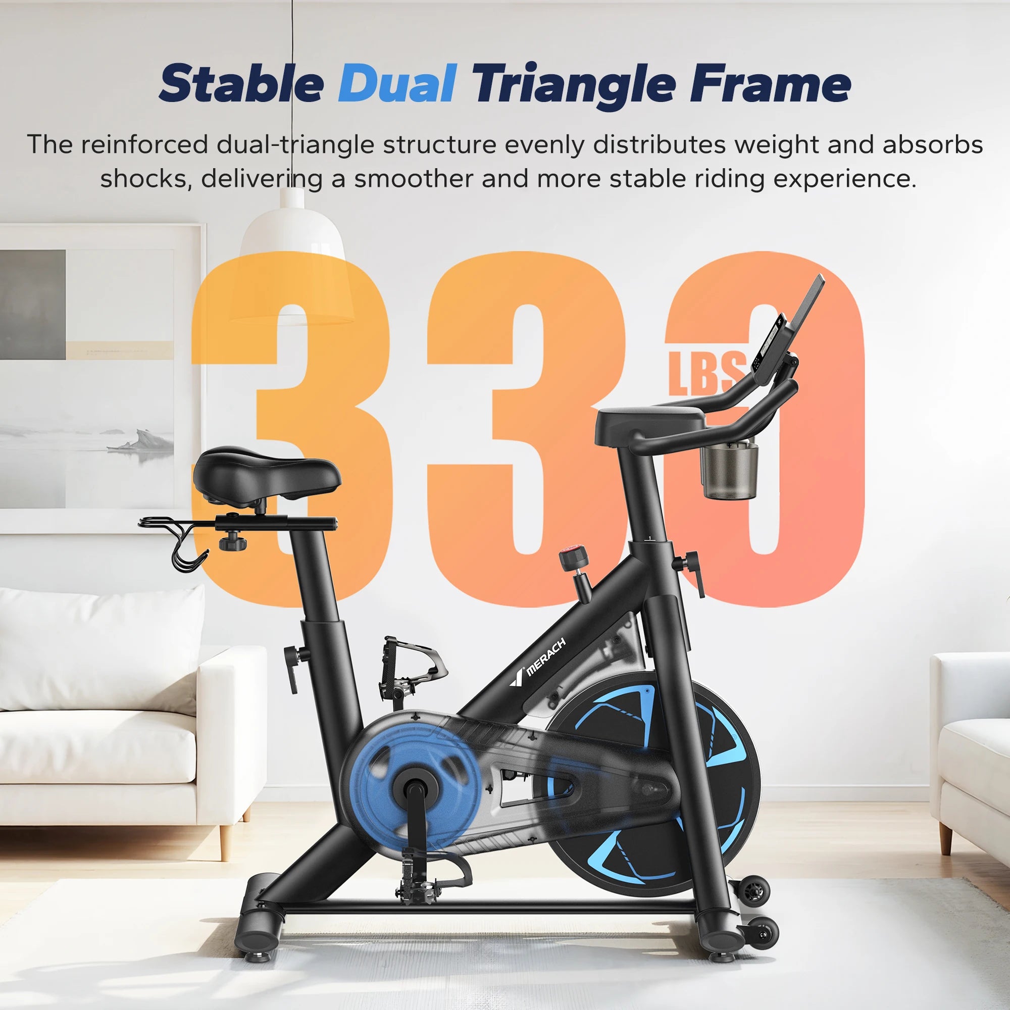 MERACH S36 Magnetic Indoor Cycling Bike With App Control