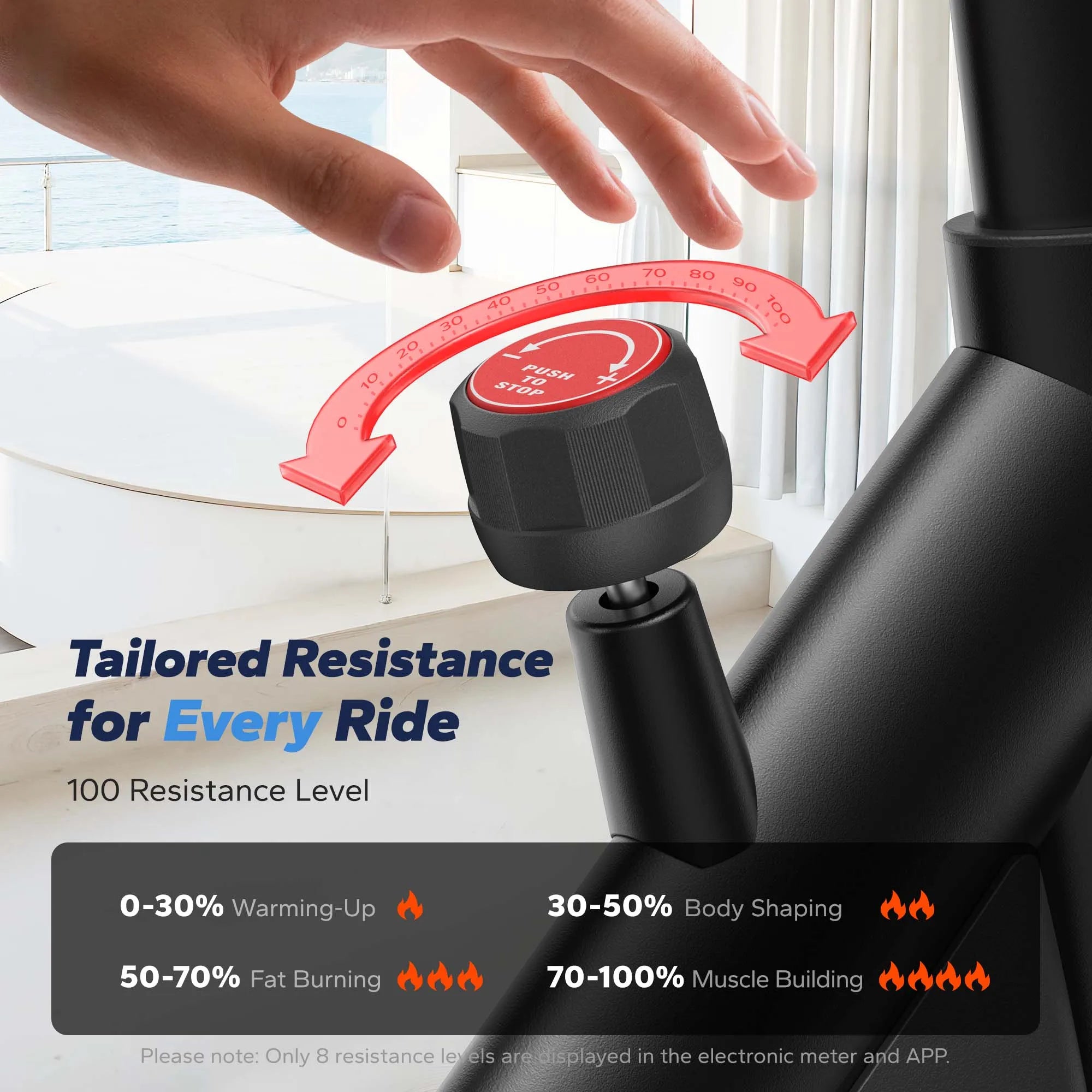 MERACH S36 Magnetic Indoor Cycling Bike With App Control