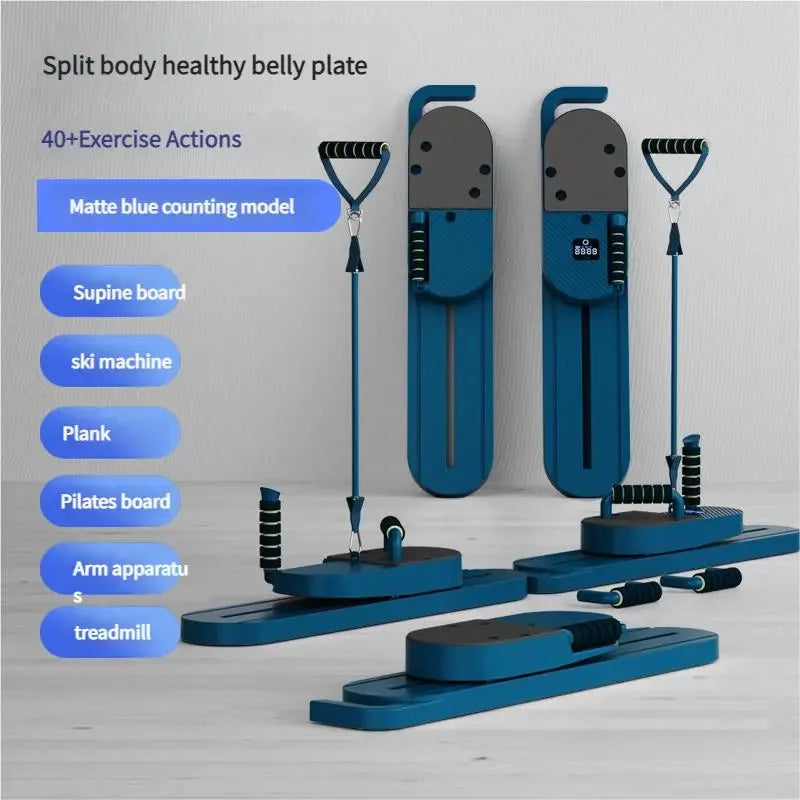 Split Pilates Balance Board With 40 Plus Exercises Multifunctional Fitness Tool For Core And Full Body