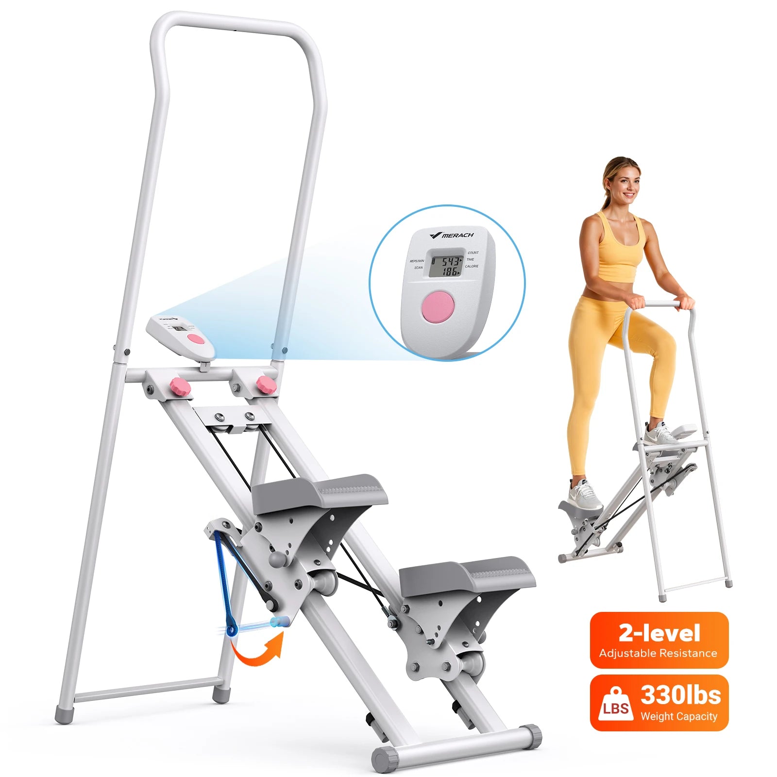 Merach Stair Stepper Home Gym Folding Cardio Machine