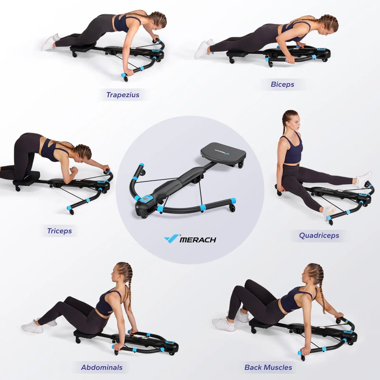MERACH Core Trainers Ab Machines For Home Gym Multifunctional