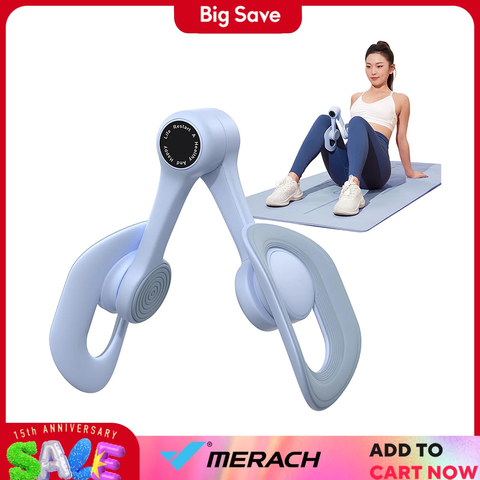 MERACH Thigh Trainer Pelvic Floor Muscle Inner Thigh Exercise Device