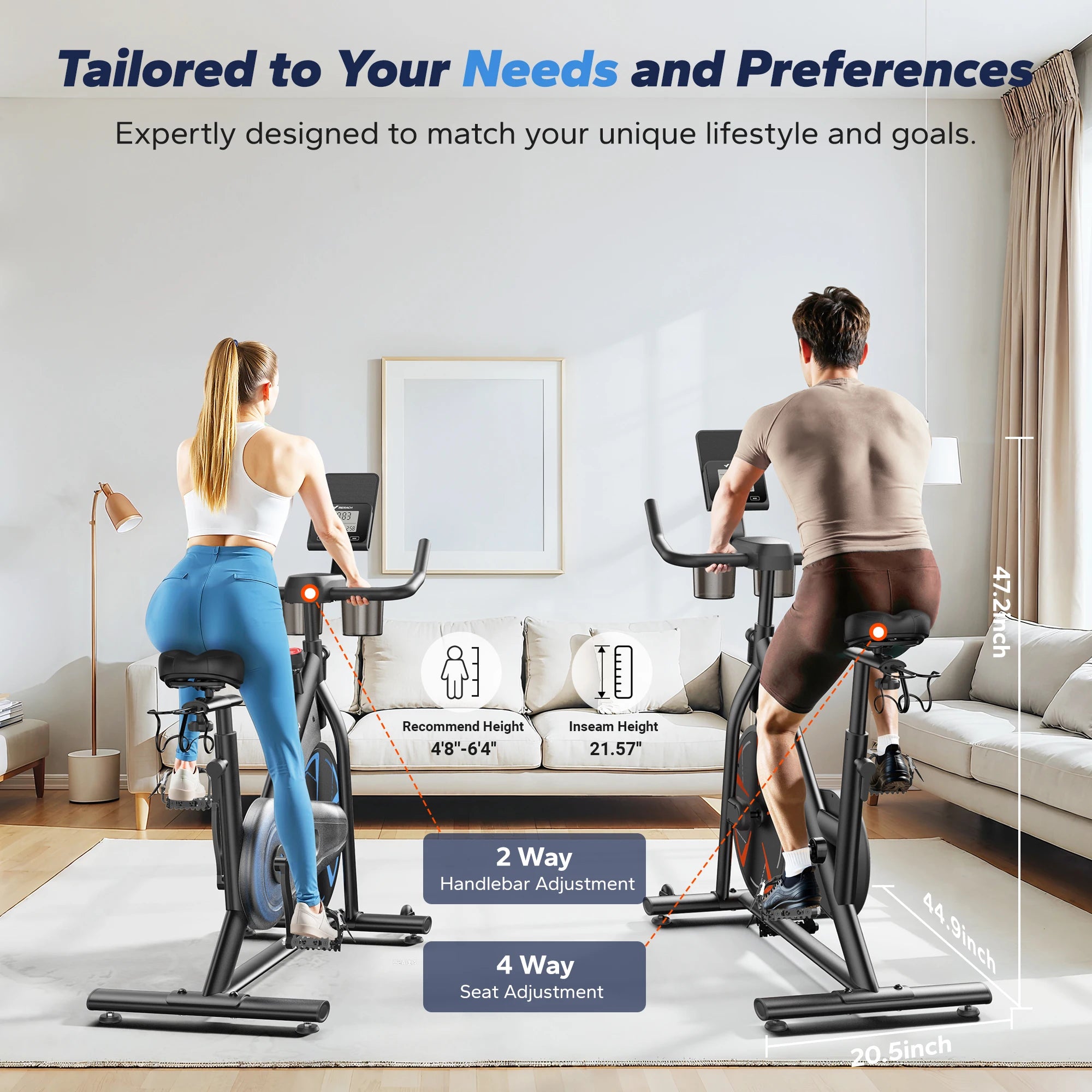 MERACH S36 Magnetic Indoor Cycling Bike With App Control
