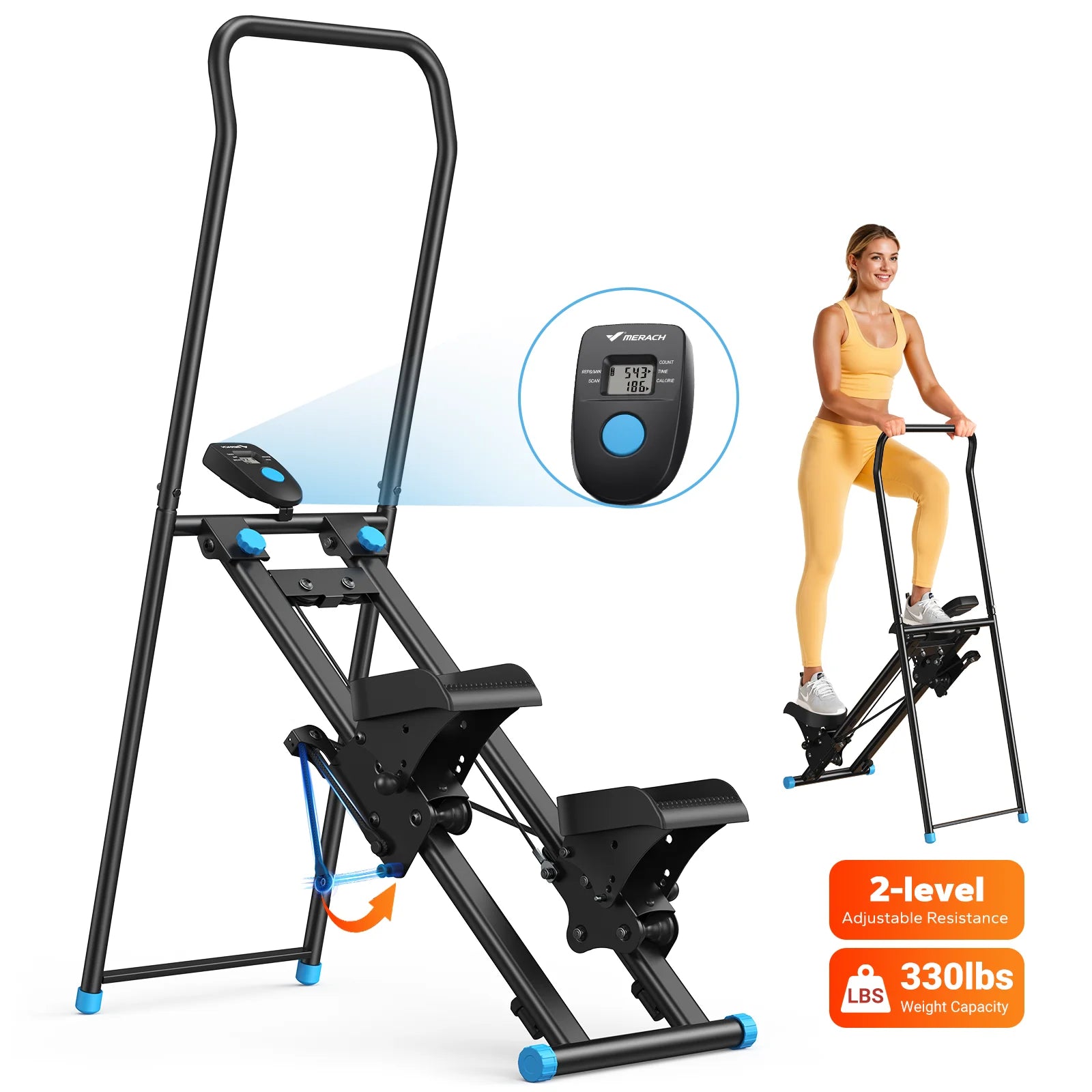 Merach Stair Stepper Home Gym Folding Cardio Machine