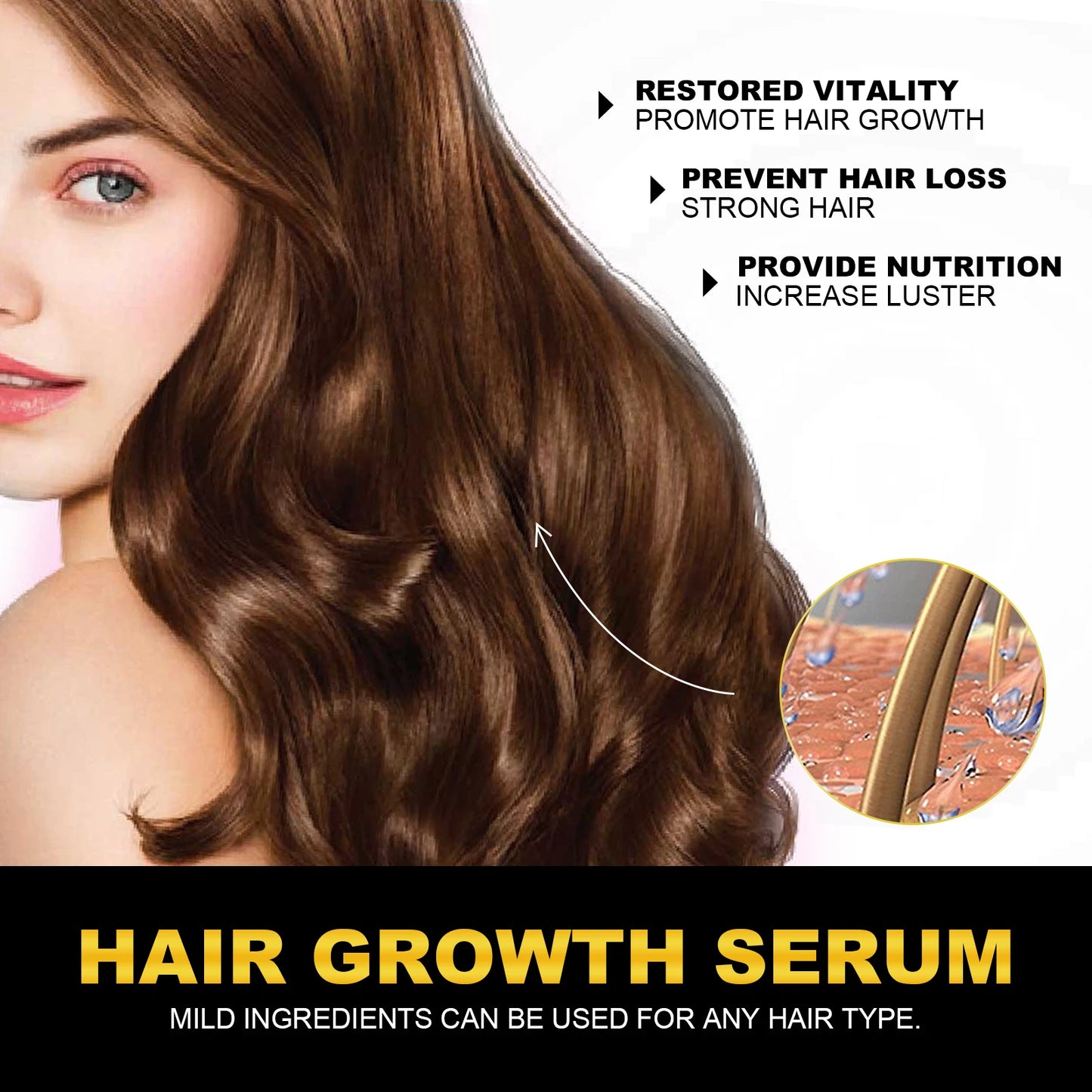Zen Active Living Castor Oil Hair Growth Serum For Thicker Hair