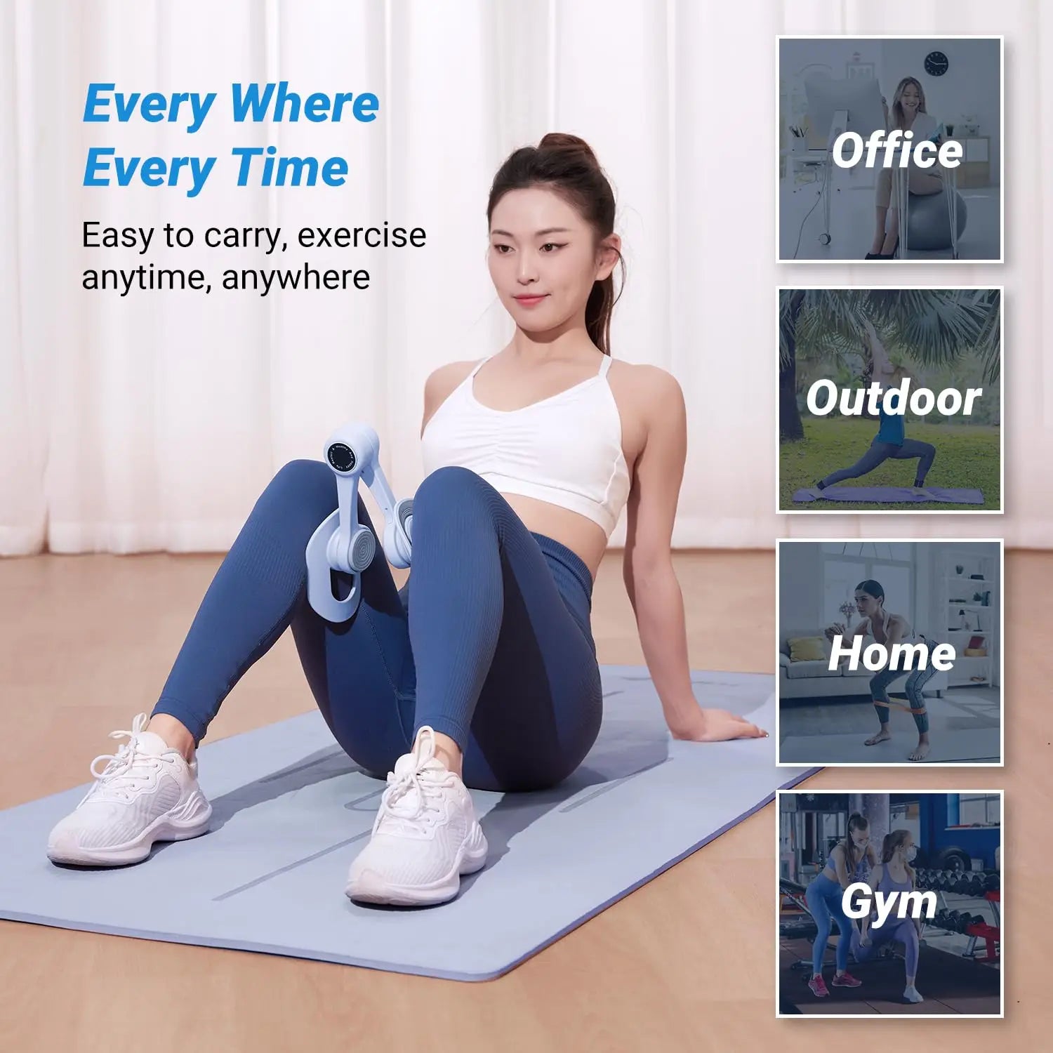 MERACH Thigh Trainer Pelvic Floor Muscle Inner Thigh Exercise Device