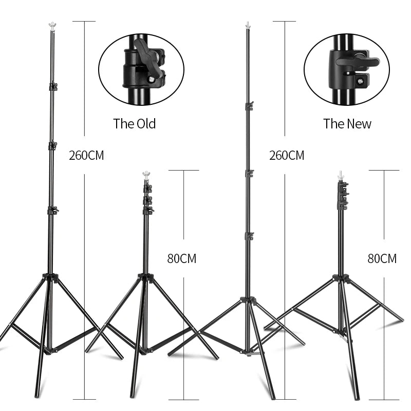 2.6x3M/8.5x10ft Photo Video Studio Backdrop Background Stand, Adjustable Telescopic Background Support System with Carry Bag