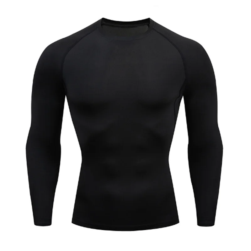 2026 Men Running T shirt Quick Dry Bodybuilding Sport Shirt Long Sleeve Compression Top Fitness Tight Rashgard Gym T-Shirt Men