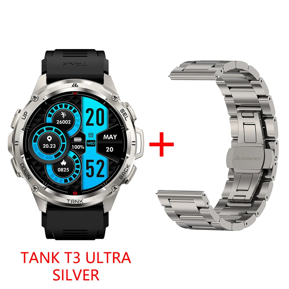 KOSPET Tank T3 Ultra GPS Rugged Smartwatch Altimeter