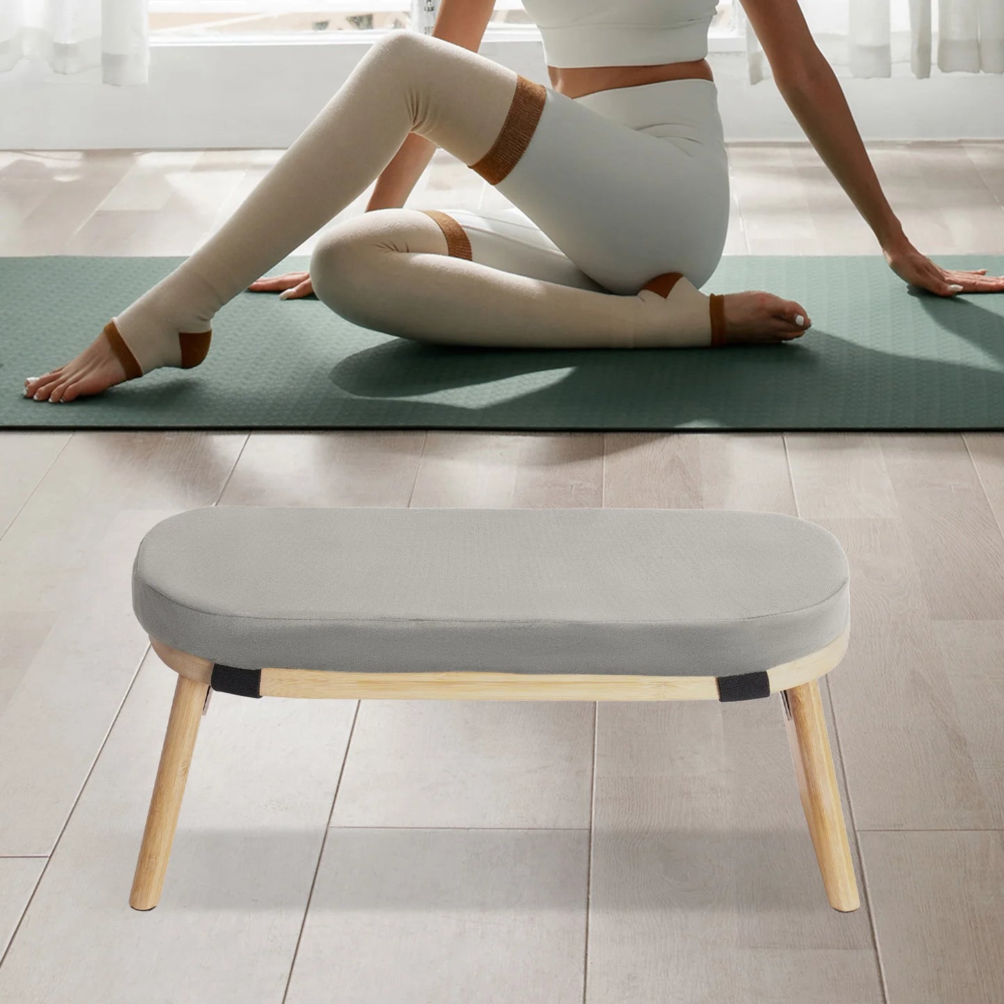 Foldable Meditation Bench Kneeling Stool For Home Yoga And Prayer