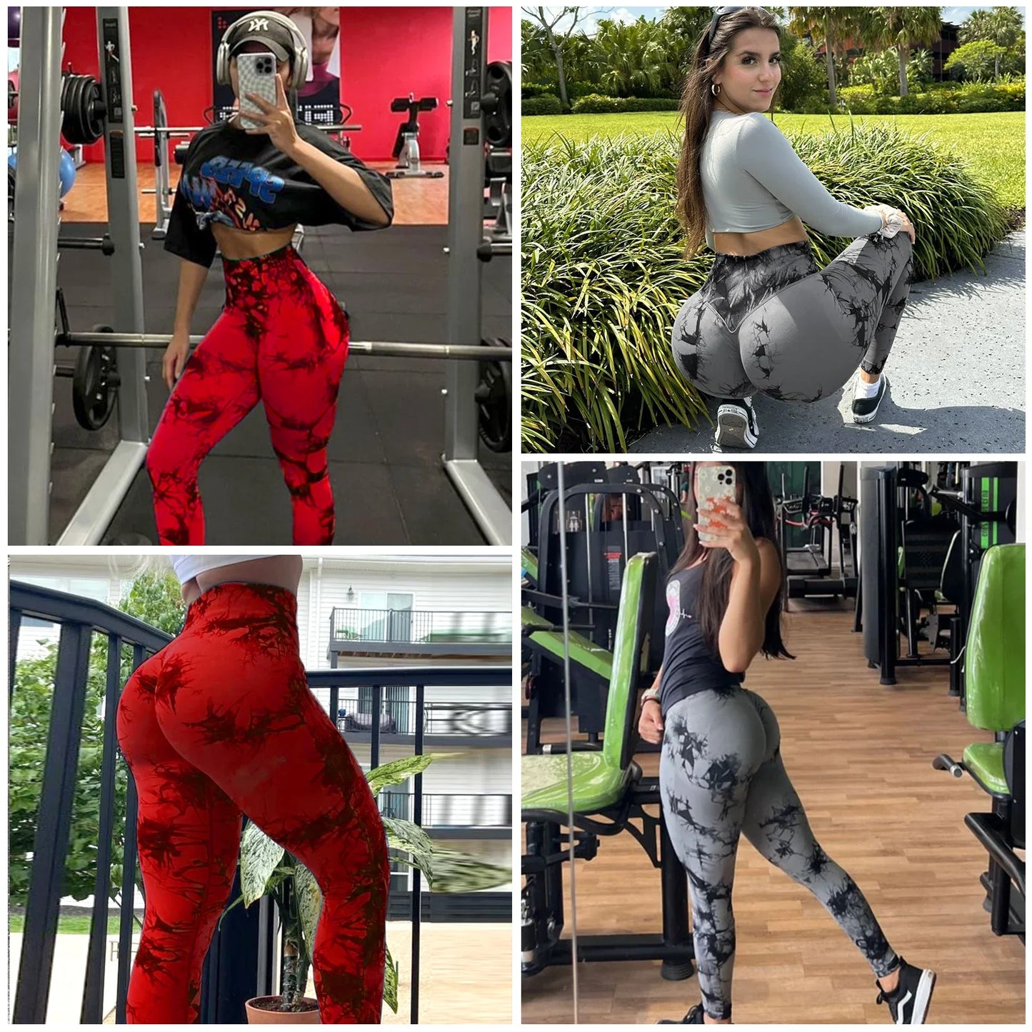 2pcs Women'S Seamless Tie-DyeHigh Waisted Hip Lifting Leggings, Comfortable Fit Workout Wear For Gym And Home Workouts