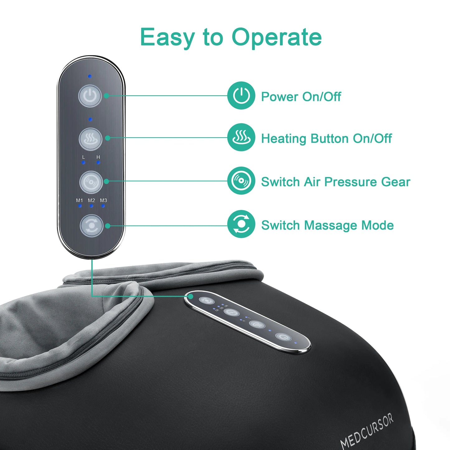 Zen Active Living Medcursor Shiatsu Foot Massager With Heat