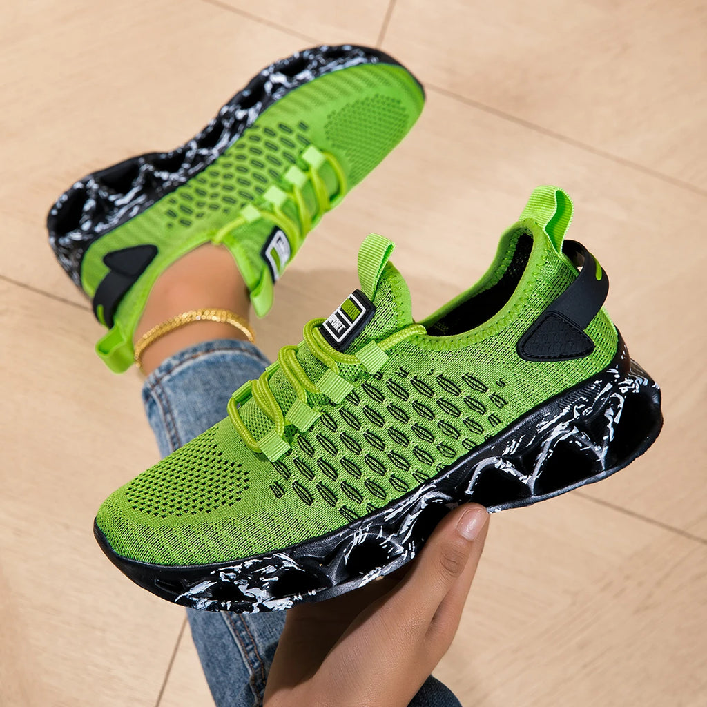 Lightweight Breathable Running Shoes For Men And Women With Mesh Upper