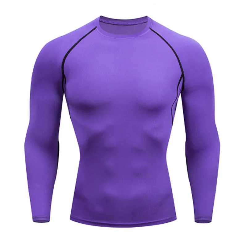 2026 Men Running T shirt Quick Dry Bodybuilding Sport Shirt Long Sleeve Compression Top Fitness Tight Rashgard Gym T-Shirt Men