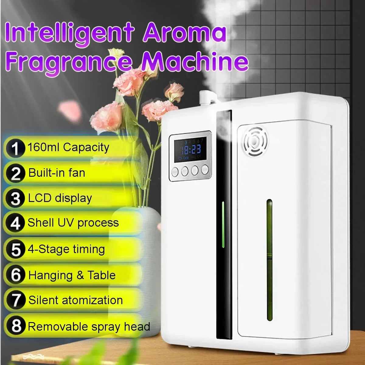 Zen Active Living 200Ml Smart Wall Mounted Aromatherapy Machine