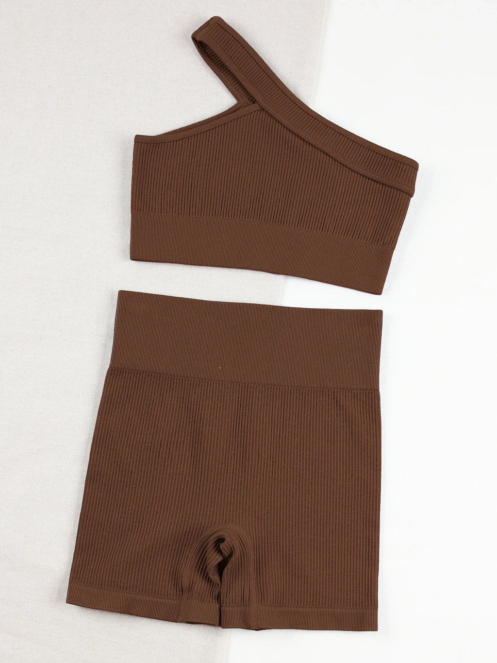 CHRLEISURE Seamless Sports Set Women Fitness Outfit Rib Yoga Suit Running Bra No Pad And Leggings