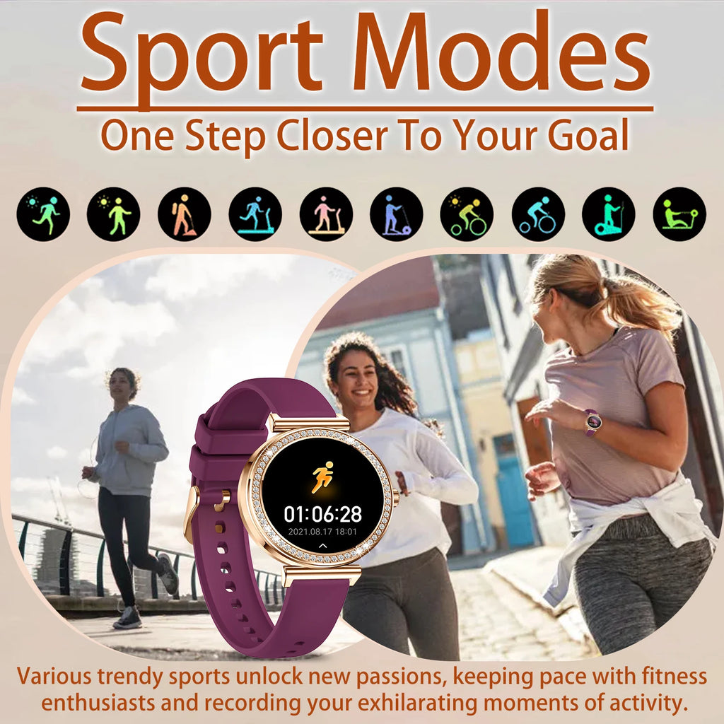 INNOFOVO Women Smartwatch With Wireless Calls And Comprehensive Activity Tracking