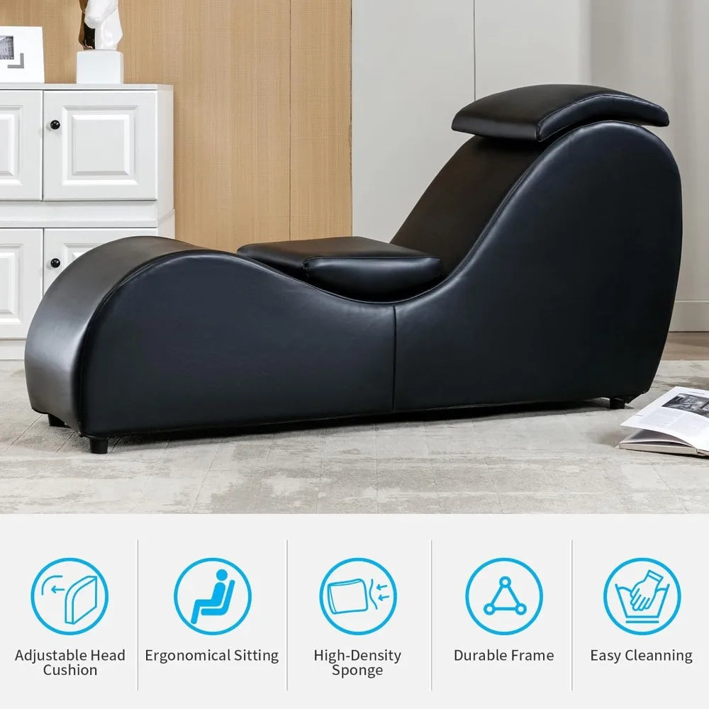 Indoor Yoga Chair Lounge With Adjustable Head Cushion
