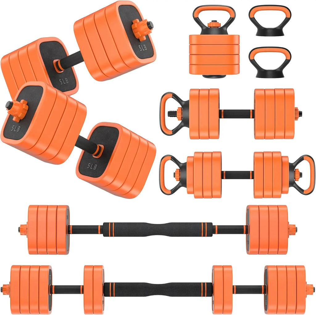 Zen Active Living Adjustable Dumbbells Set 4 In 1 For Home Gym