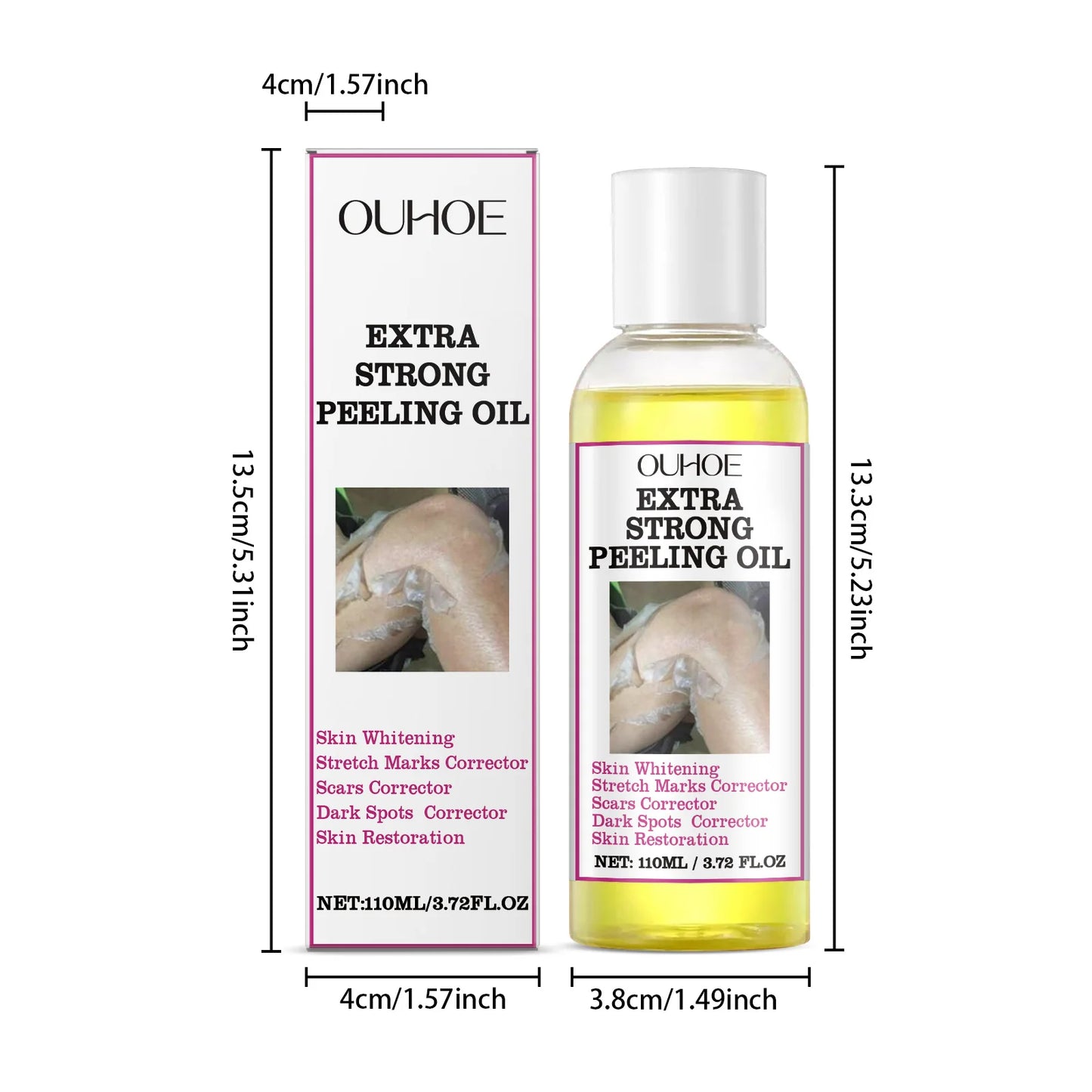 Zen Active Living Gentle Body Peeling Oil For Exfoliating Skin Tone
