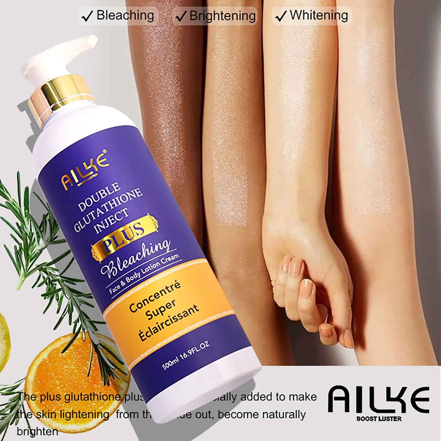 AILKE Glutathione Plus Skin Care Set For Glowing Skin