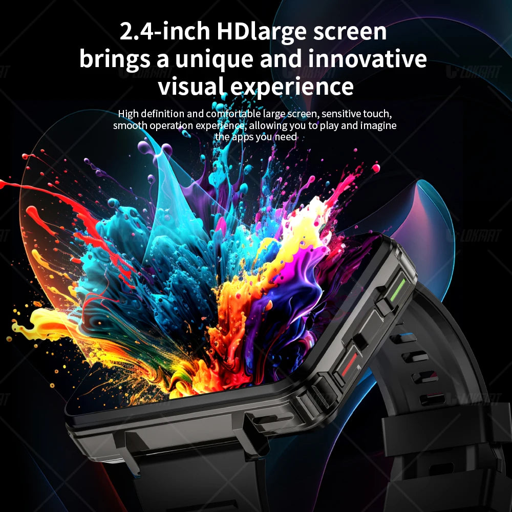 LOKMAT APPLLP 5 Max Android Watch Phone With 4G Calls Dual Camera And Flashlight Gaming