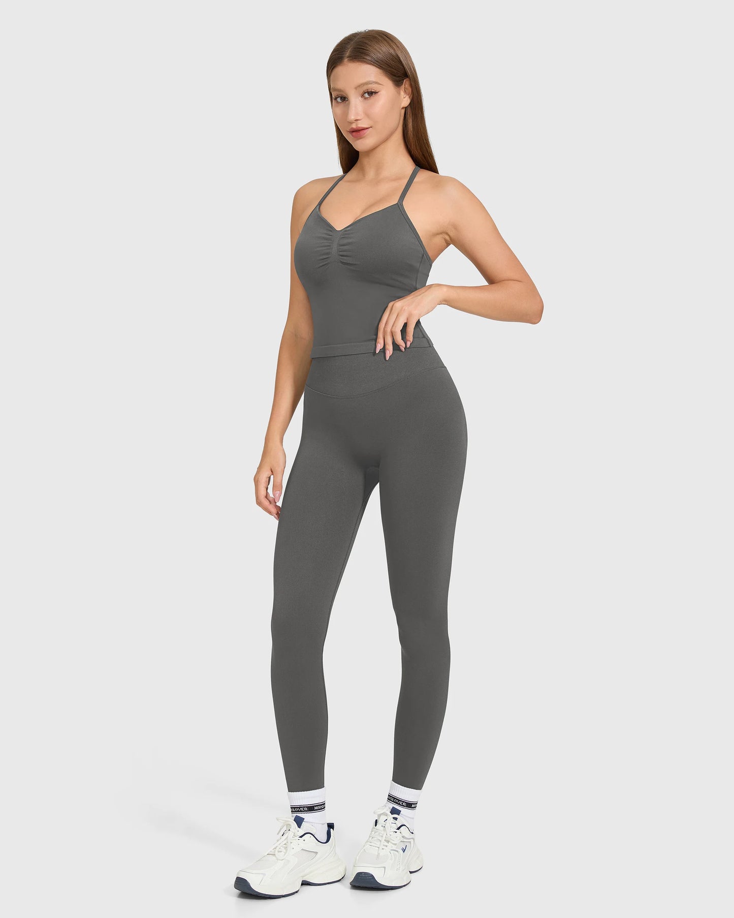 Women's Yoga Set 2 Piece High Waist Yoga Leggings Sleeveless Sports Bra Activewear Workout  Fitness Gym Set Sports Suit Women