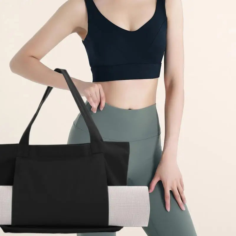 Yoga Mat Carrier Bag Shoulder Tote For Travel And Workout