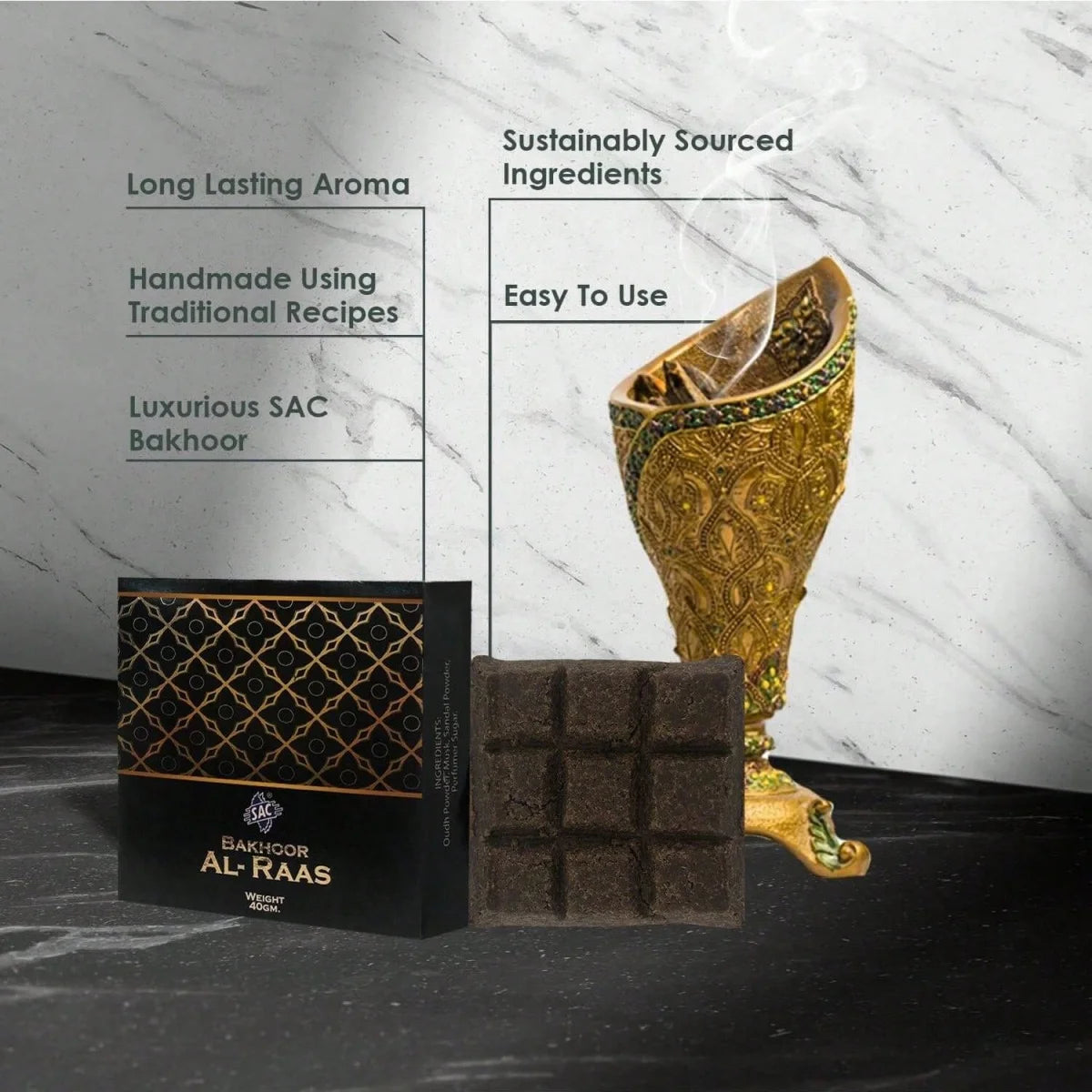 Mixed Flavor Incense Bricks Musk Scented for Yoga Meditation