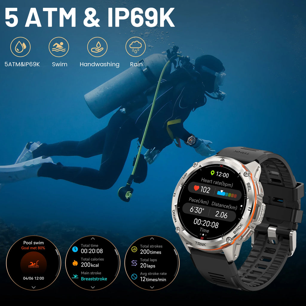 KOSPET Tank T3 Ultra GPS Smartwatch With Fitness Tracking
