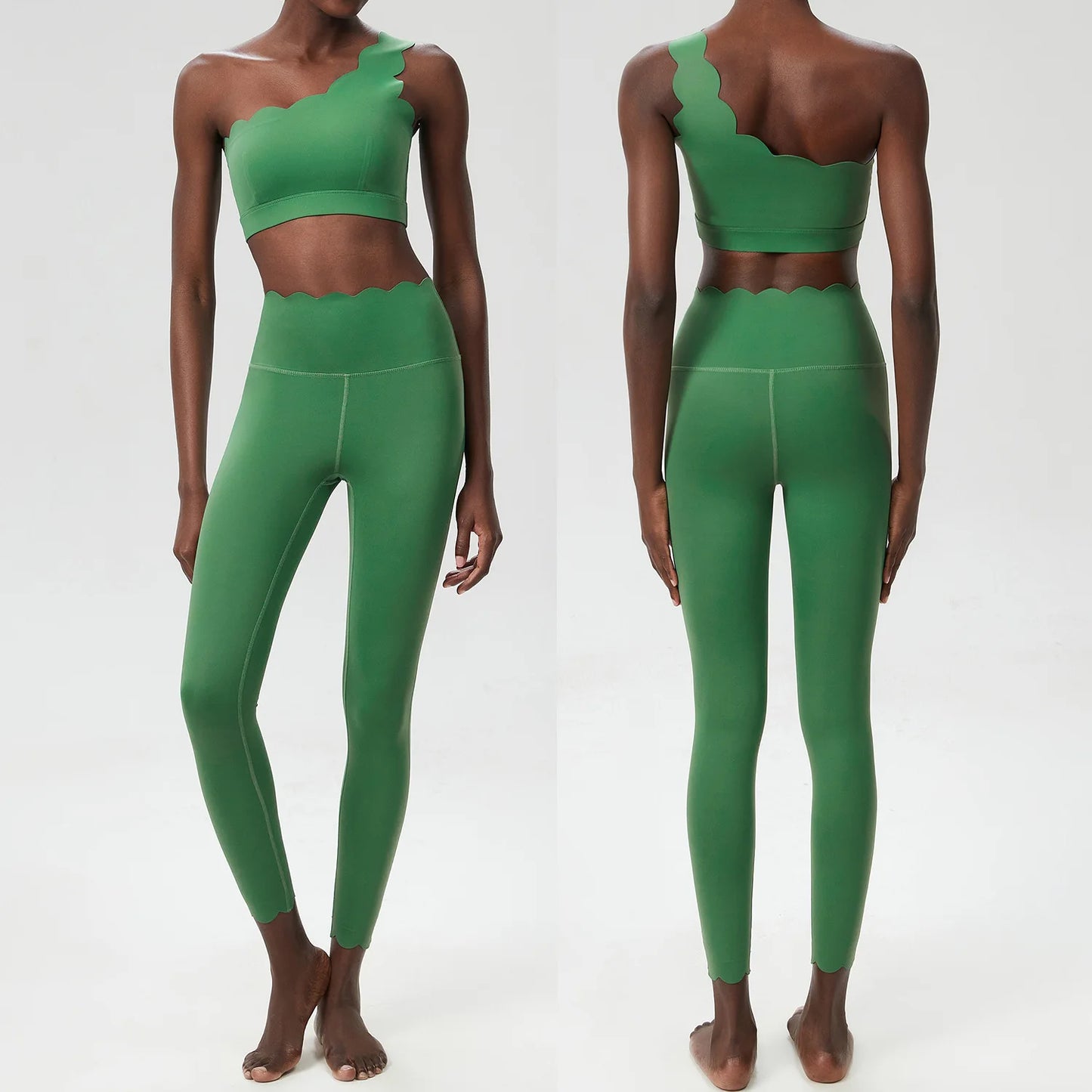 Women Two Piece Fitness Yoga Set Quick Dry Breathable Sportswear
