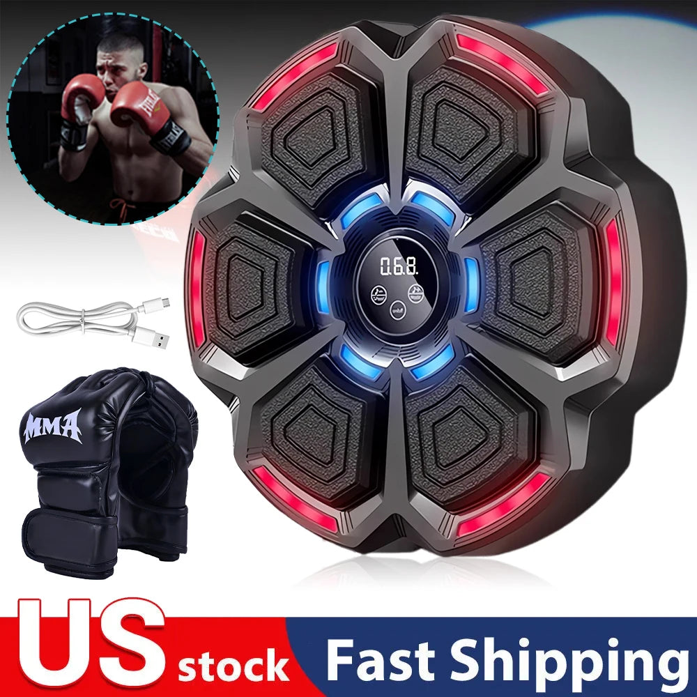 Hign Concerned Music Boxing Machine Adjustable Speed Wall Mounted Exercise