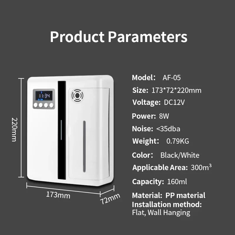 Zen Active Living 200Ml Smart Wall Mounted Aromatherapy Machine