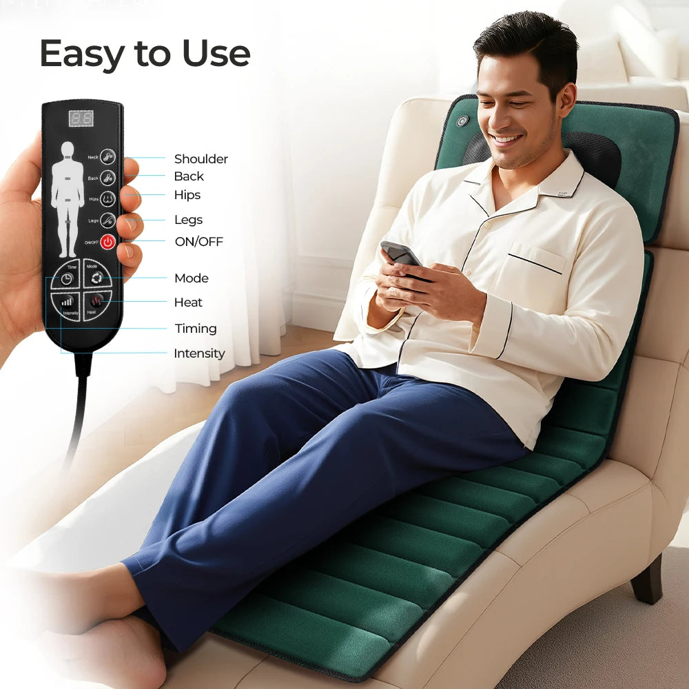 Deeper Relief Vibrating Massage Mat, Portable Muscle Relaxation Device