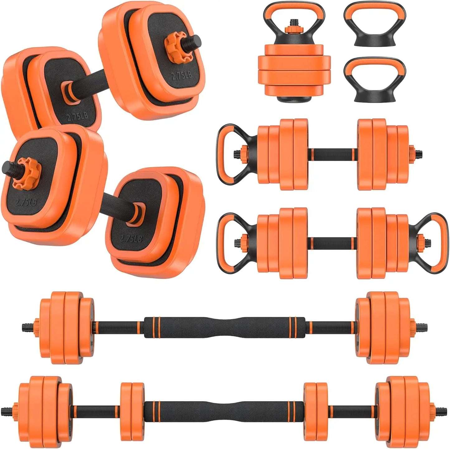 Zen Active Living Adjustable Dumbbells Set 4 In 1 For Home Gym