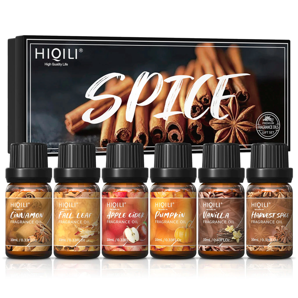Hiqili Fragrance Oil Set for Diffuser DIY Gifts 6 Pack