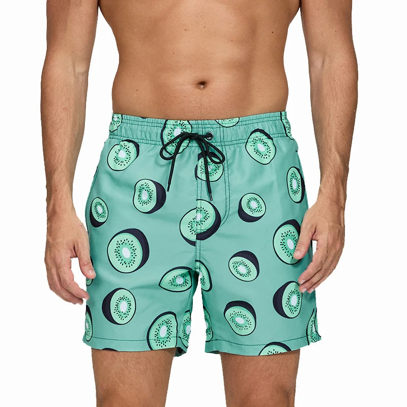 Quick Dry Summer Mens Swimwear Beach Board Shorts For Men
