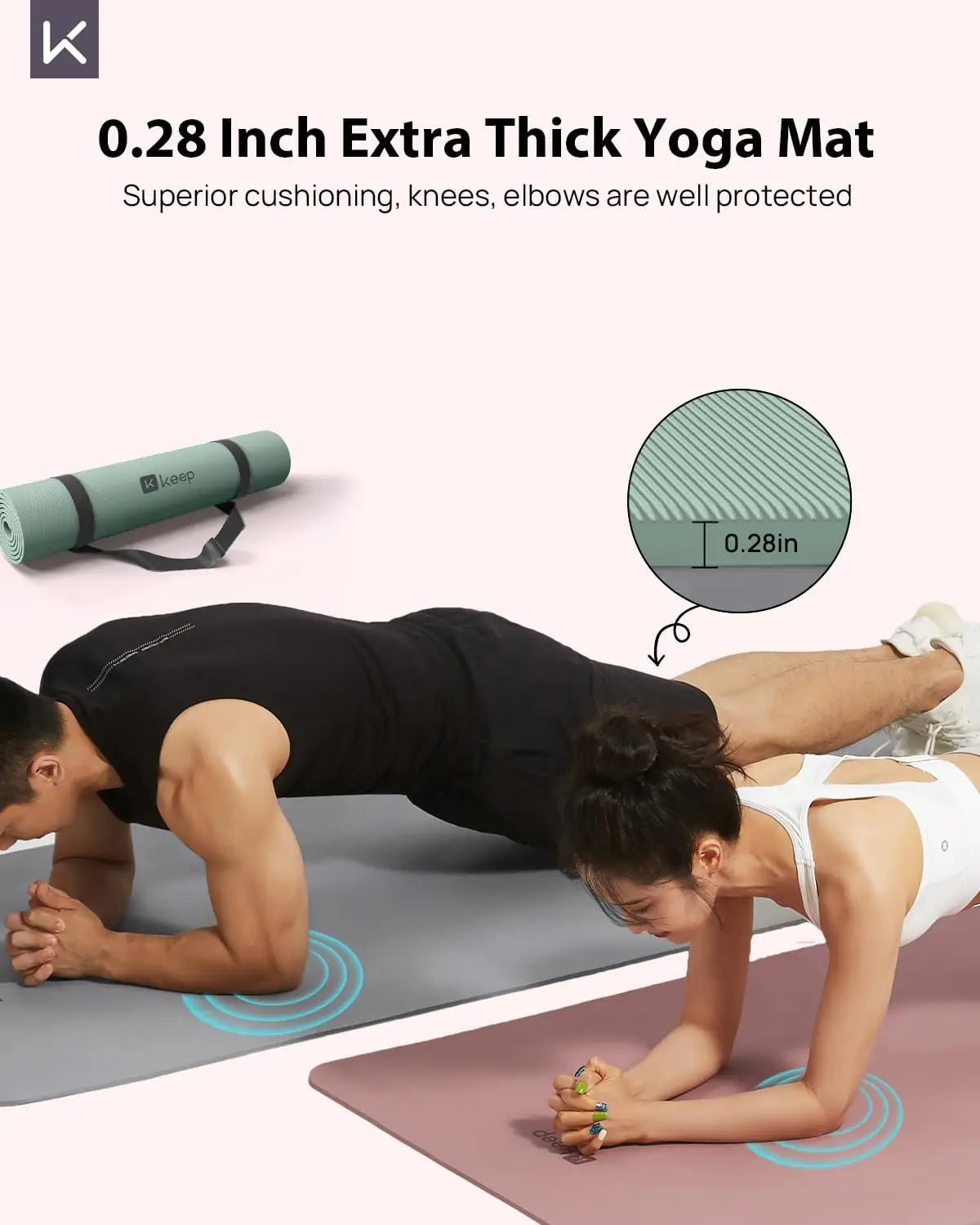 Yoga Mat Non Slip Eco Friendly For Pilates And Fitness