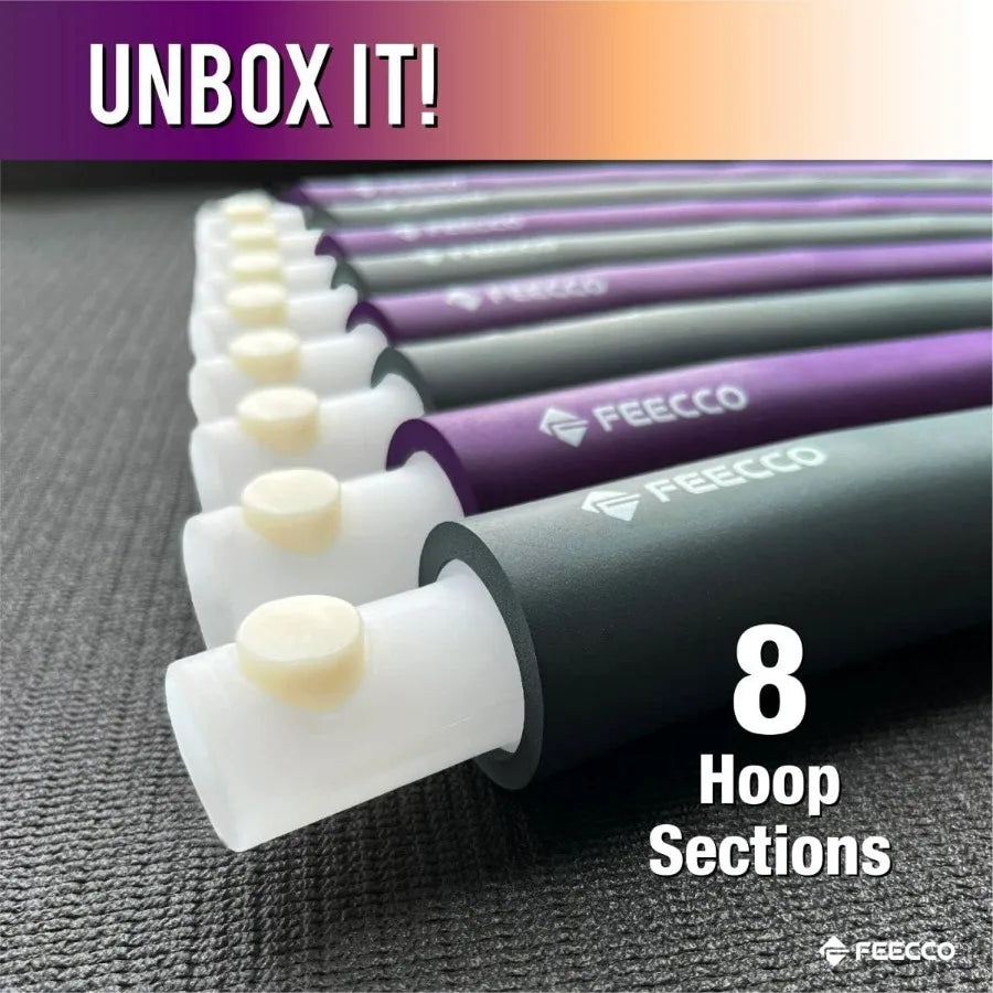 Weighted Fitness Hoop With 8 Detachable Sections For Weight Loss