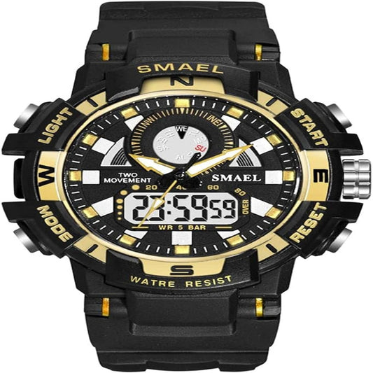 Stylish and durable waterproof digital sports watch for women with analog display. Perfect for active women who adore outdoor ac